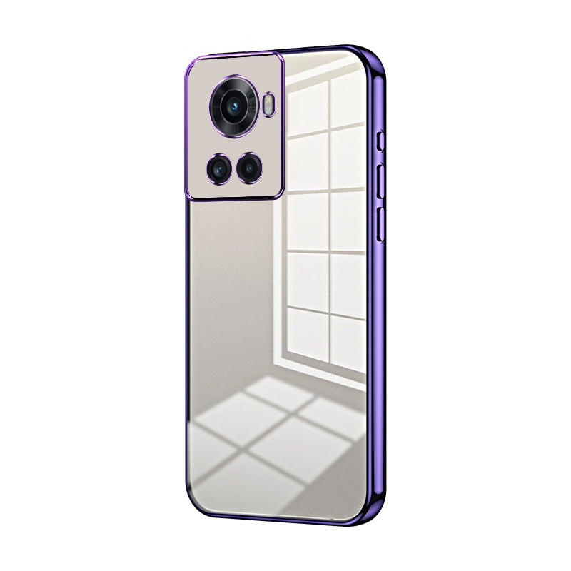 OnePlus 10R Case - Transparent Plating & Precision Hole Design for Luxury and Protection-buycases.co.uk
