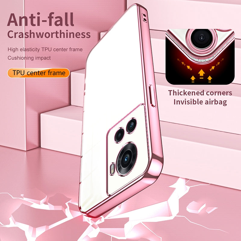 OnePlus 10R Case - Transparent Plating & Precision Hole Design for Luxury and Protection-buycases.co.uk