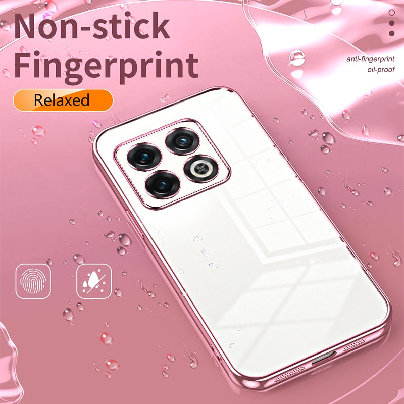 OnePlus 10 Pro Case - Transparent Plating & Precision Hole Design for Luxury and Protection-buycases.co.uk