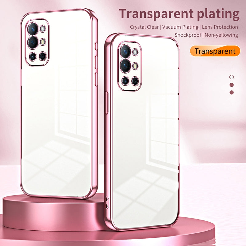 OnePlus 9R Case - Transparent Plating & Precision Hole Design for Luxury and Protection-buycases.co.uk