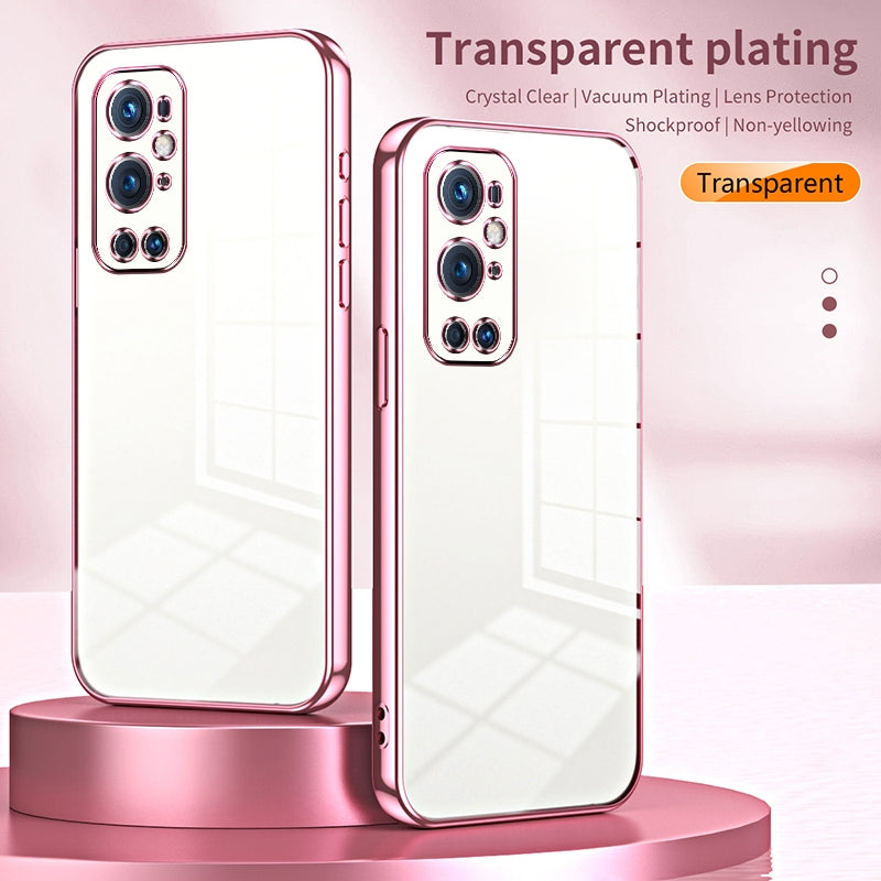 OnePlus 9 Pro Case - Transparent Plating & Precision Hole Design for Luxury and Protection-buycases.co.uk