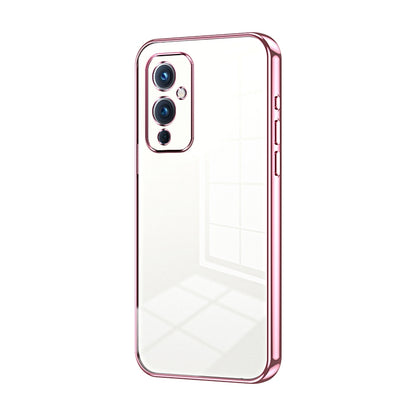 OnePlus 9 Case - Transparent Plating & Precision Hole Design for Luxury and Protection-buycases.co.uk