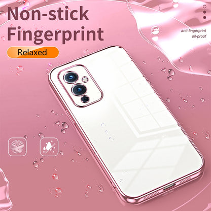 OnePlus 9 Case - Transparent Plating & Precision Hole Design for Luxury and Protection-buycases.co.uk