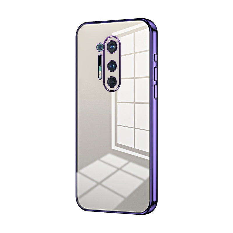 OnePlus 8 Pro Case - Transparent Plating & Precision Hole Design for Luxury and Protection-buycases.co.uk