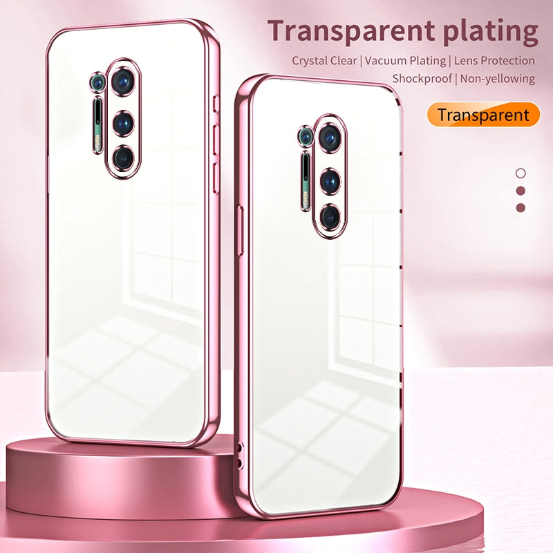OnePlus 8 Pro Case - Transparent Plating & Precision Hole Design for Luxury and Protection-buycases.co.uk