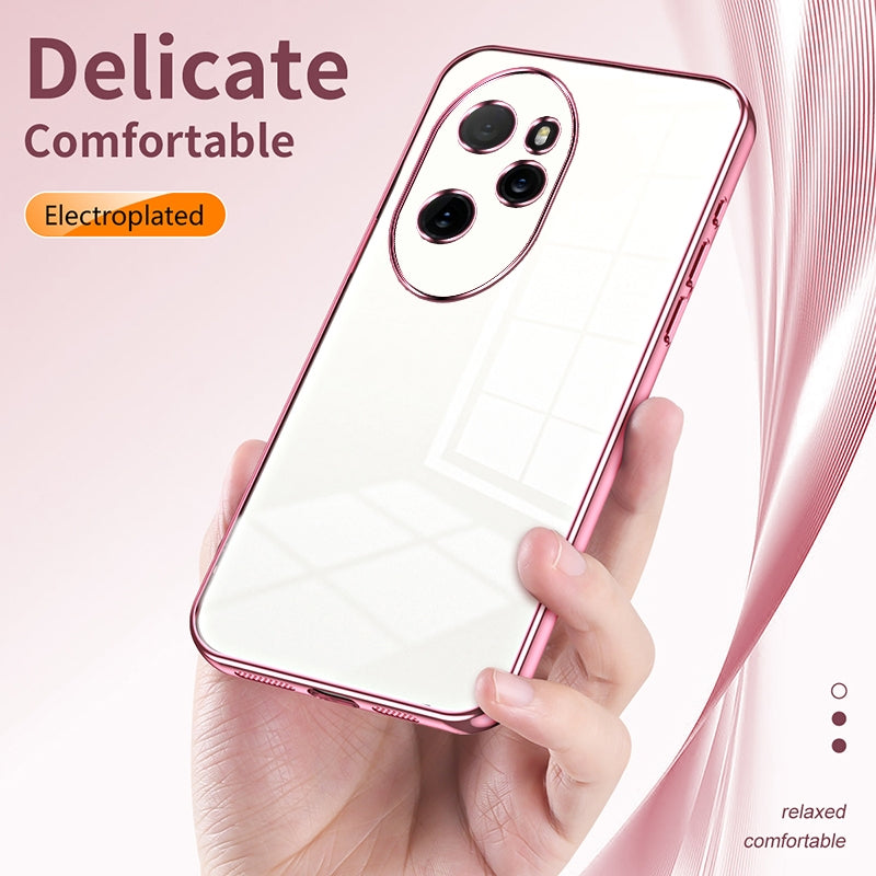Honor 100 Pro Case - Transparent Plating & Precision Hole Design for Luxury and Protection-buycases.co.uk