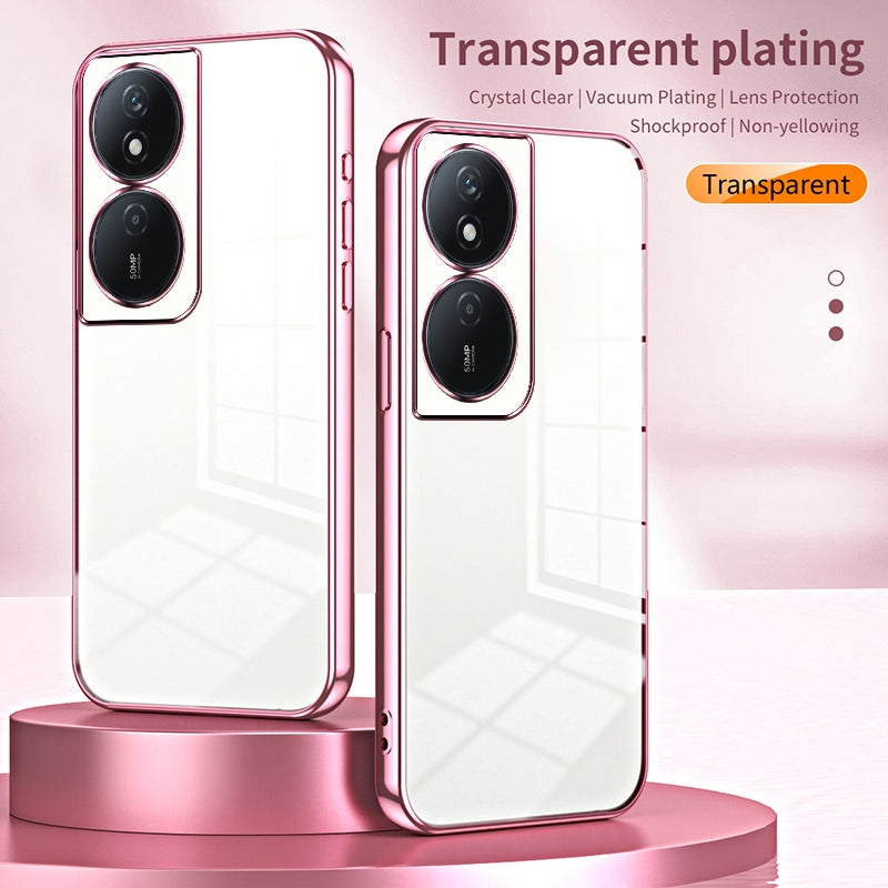 Honor Play 50 Plus Case - Transparent Plating & Precision Hole Design for Luxury and Protection-buycases.co.uk