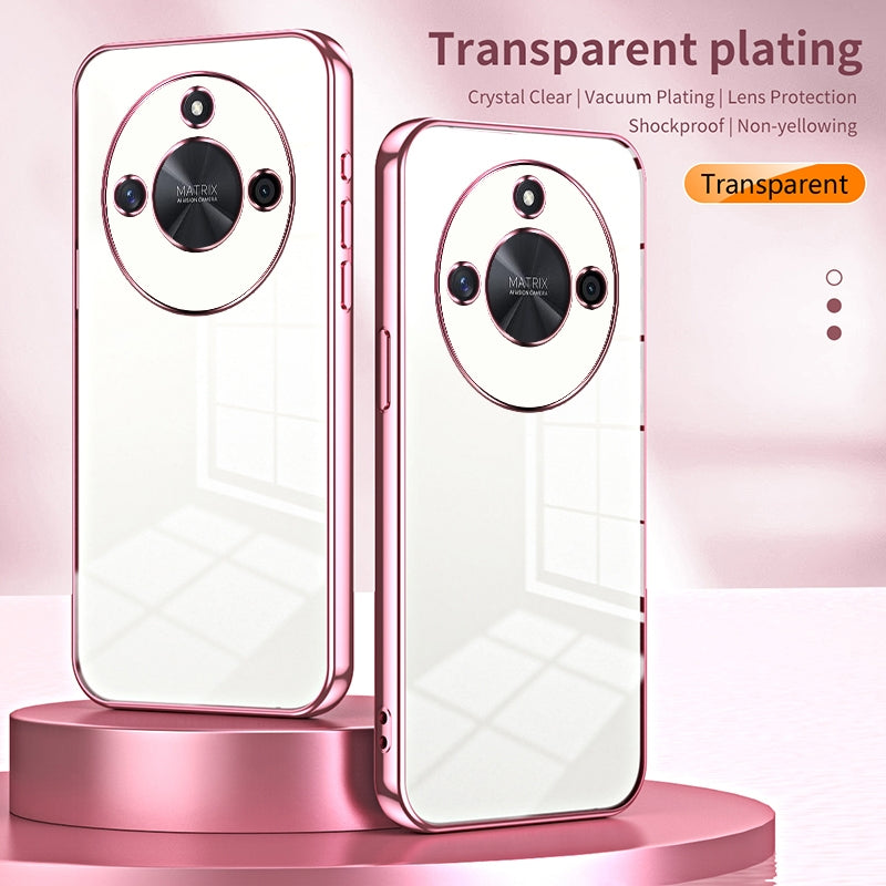 Honor X50 Case - Transparent Plating & Precision Hole Design for Luxury and Protection-buycases.co.uk