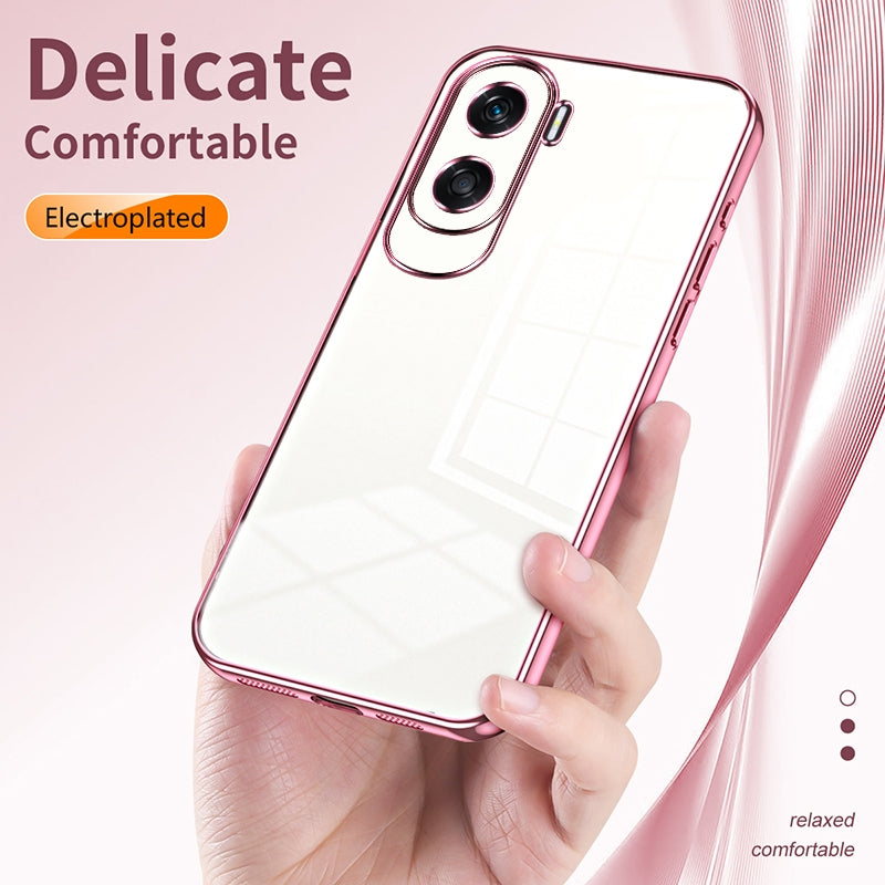 Honor X50i Case - Transparent Plating & Precision Hole Design for Luxury and Protection-buycases.co.uk