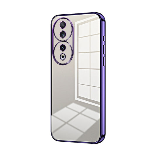 Honor 90 Case - Transparent Plating & Precision Hole Design for Luxury and Protection-buycases.co.uk
