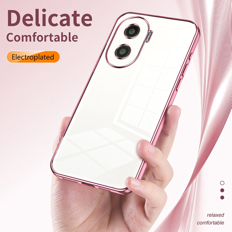 Honor Play 7T Pro Case - Transparent Plating & Precision Hole Design for Luxury and Protection-buycases.co.uk