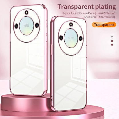 Honor X40 5G Case - Transparent Plating & Precision Hole Design for Luxury and Protection-buycases.co.uk