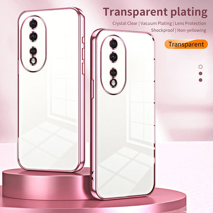 Honor 80 Case - Transparent Plating & Precision Hole Design for Luxury and Protection-buycases.co.uk