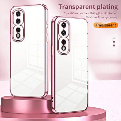 Honor 80 Pro Case - Transparent Plating & Precision Hole Design for Luxury and Protection-buycases.co.uk