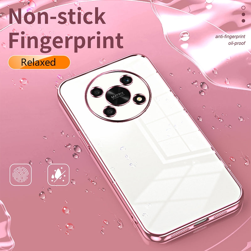 Honor X9 5G Case - Transparent Plating & Precision Hole Design for Luxury and Protection-buycases.co.uk