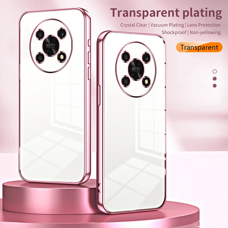 Honor X9 5G Case - Transparent Plating & Precision Hole Design for Luxury and Protection-buycases.co.uk