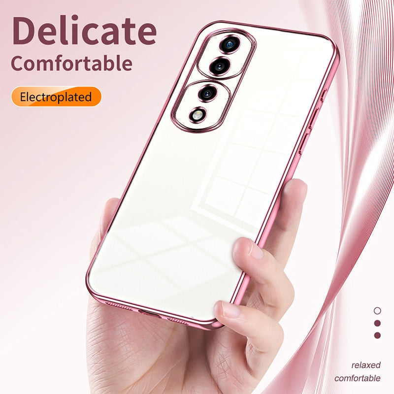 Honor 70 Pro+ Case - Transparent Plating & Precision Hole Design for Luxury and Protection-buycases.co.uk