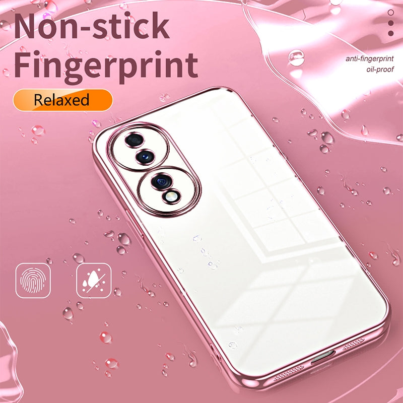 Honor 70 Case - Transparent Plating & Precision Hole Design for Luxury and Protection-buycases.co.uk