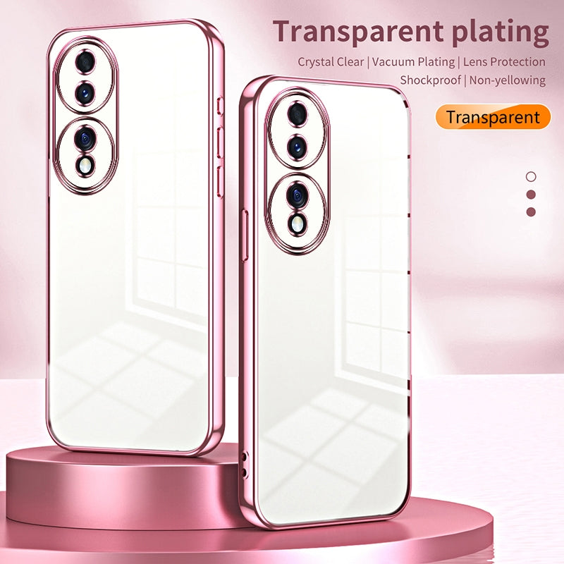 Honor 70 Case - Transparent Plating & Precision Hole Design for Luxury and Protection-buycases.co.uk