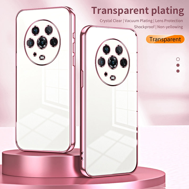 Honor Magic4 Case - Transparent Plating & Precision Hole Design for Luxury and Protection-buycases.co.uk