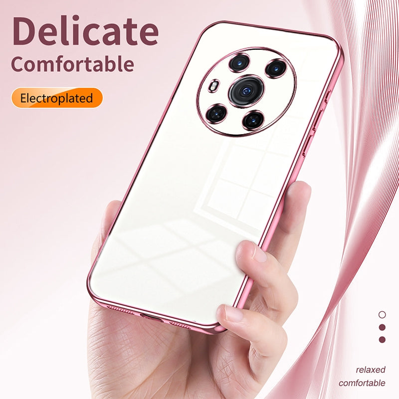 Honor Magic3 Case - Transparent Plating & Precision Hole Design for Luxury and Protection-buycases.co.uk