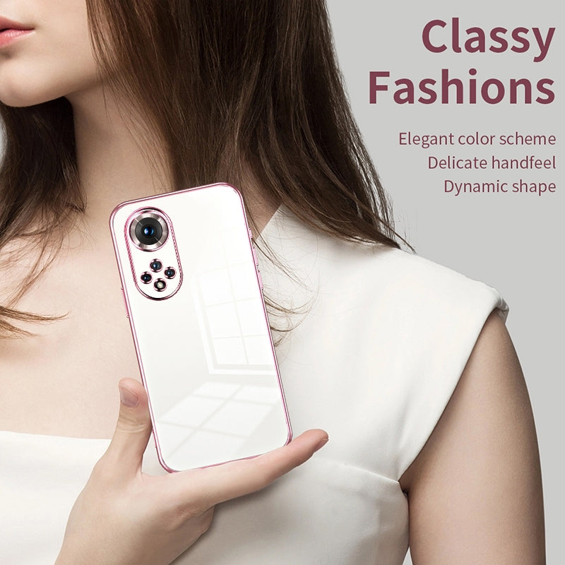 Honor 50 Pro Case - Transparent Plating & Precision Hole Design for Luxury and Protection-buycases.co.uk