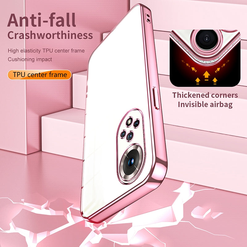 Honor 50 Case - Transparent Plating & Precision Hole Design for Luxury and Protection-buycases.co.uk