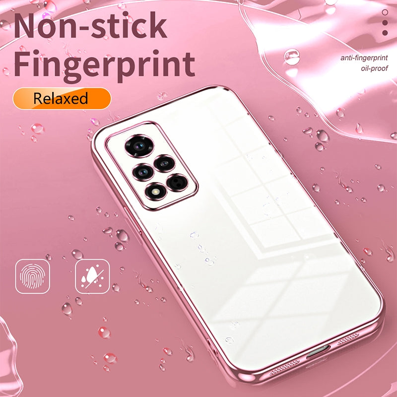 Honor V40 Case - Transparent Plating & Precision Hole Design for Luxury and Protection-buycases.co.uk