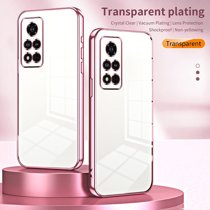 Honor V40 Case - Transparent Plating & Precision Hole Design for Luxury and Protection-buycases.co.uk