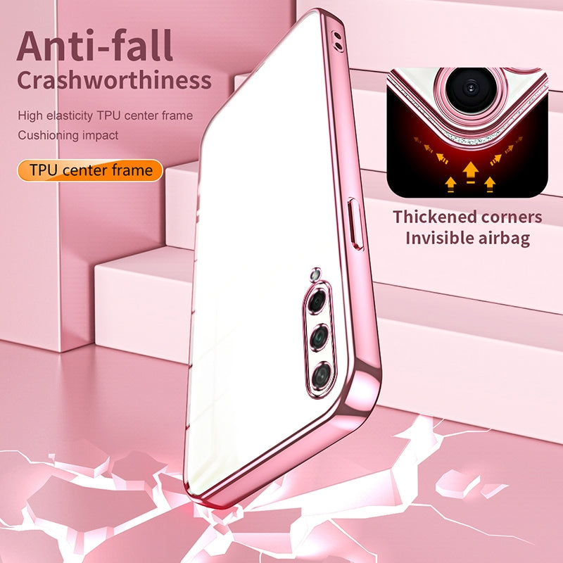 Honor Play 3 Case - Transparent Plating & Precision Hole Design for Luxury and Protection-buycases.co.uk