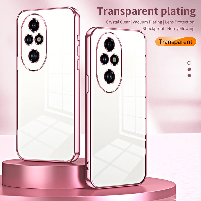 Honor 200 Pro Case - Transparent Plating & Precision Hole Design for Luxury and Protection-buycases.co.uk