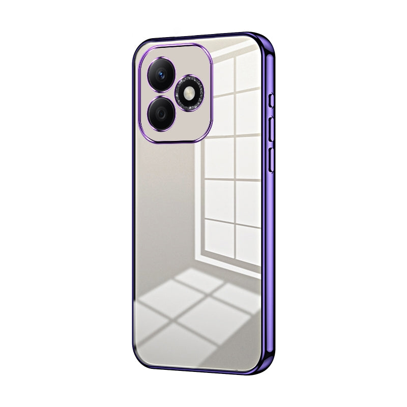 Honor X60i Case - Transparent Plating & Precision Hole Design for Luxury and Protection-buycases.co.uk