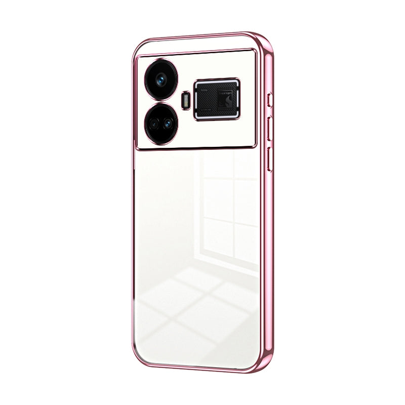 Realme GT5 Case - Transparent Plating & Precision Hole Design for Luxury and Protection-buycases.co.uk