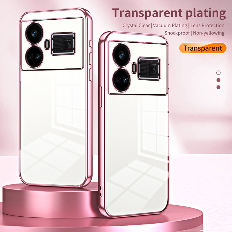 Realme GT5 Case - Transparent Plating & Precision Hole Design for Luxury and Protection-buycases.co.uk
