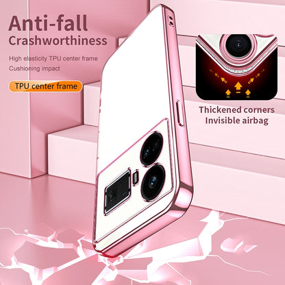 Realme GT5 Case - Transparent Plating & Precision Hole Design for Luxury and Protection-buycases.co.uk