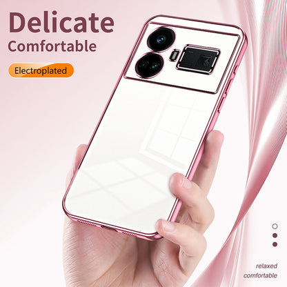 Realme GT5 Case - Transparent Plating & Precision Hole Design for Luxury and Protection-buycases.co.uk
