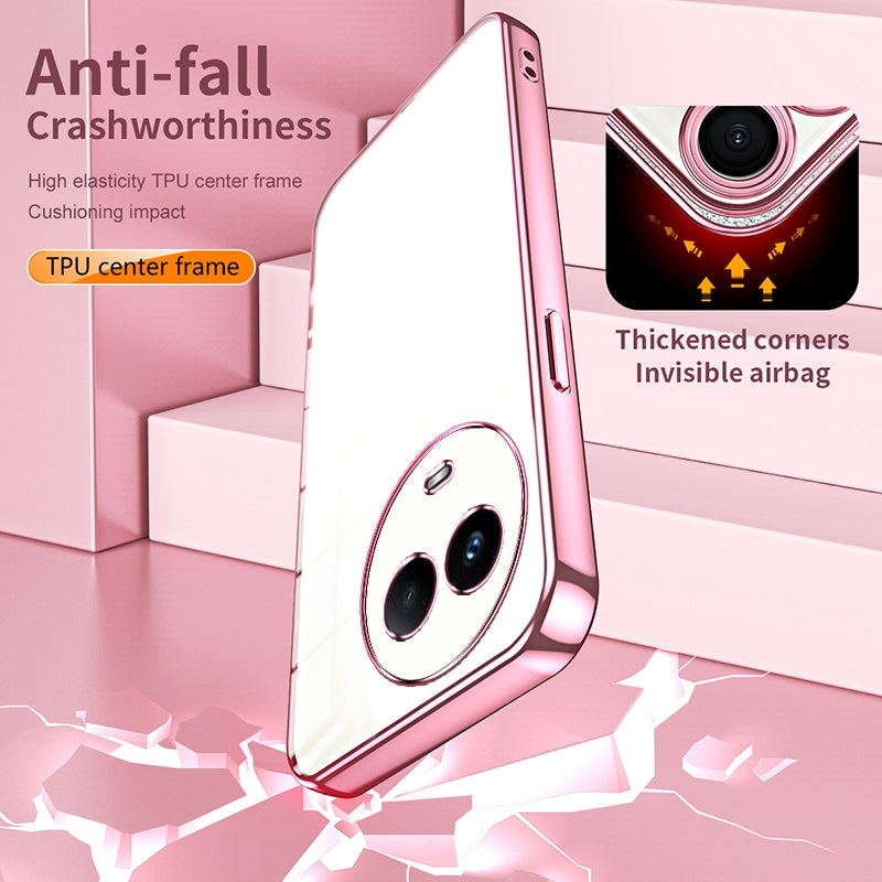 Realme Narzo 60 Case - Transparent Plating & Precision Hole Design for Luxury and Protection-buycases.co.uk