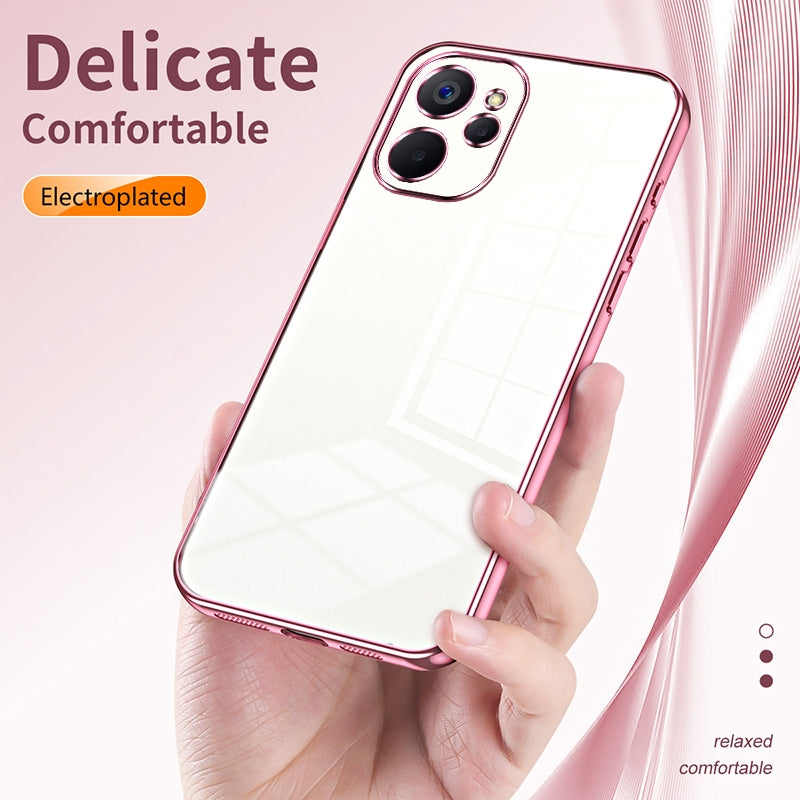 Realme 10T Case - Transparent Plating & Precision Hole Design for Luxury and Protection-buycases.co.uk