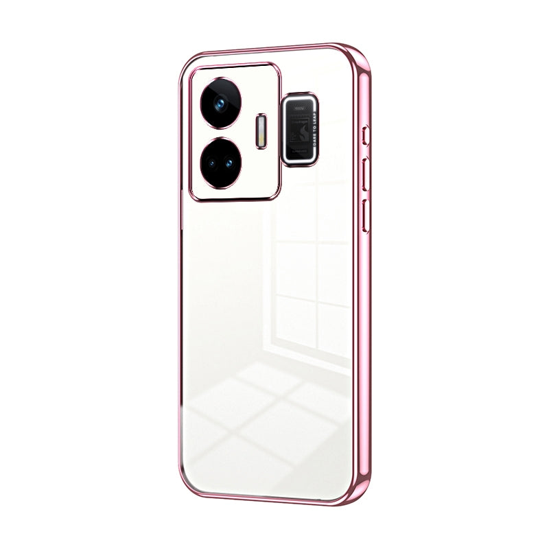 Realme GT3 Case - Transparent Plating & Precision Hole Design for Luxury and Protection-buycases.co.uk