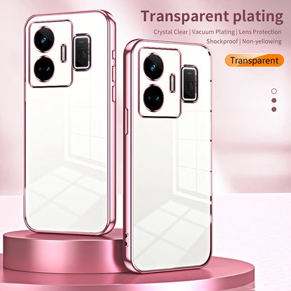 Realme GT3 Case - Transparent Plating & Precision Hole Design for Luxury and Protection-buycases.co.uk