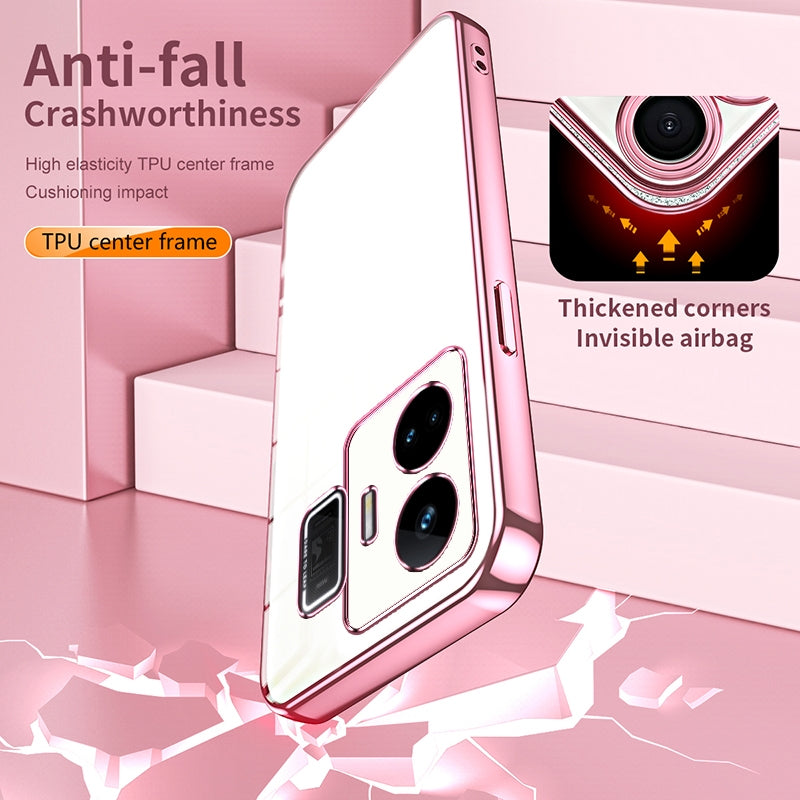 Realme GT Neo 5 Case - Transparent Plating & Precision Hole Design for Luxury and Protection-buycases.co.uk