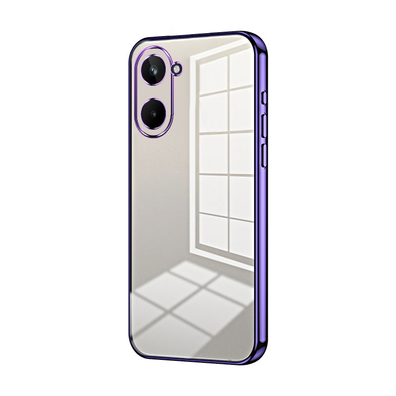 Realme 10 Pro 5G Case - Transparent Plating & Precision Hole Design for Luxury and Protection-buycases.co.uk