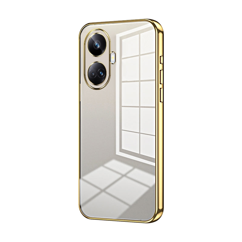 Realme 10 Pro+ Case - Transparent Plating & Precision Hole Design for Luxury and Protection-buycases.co.uk
