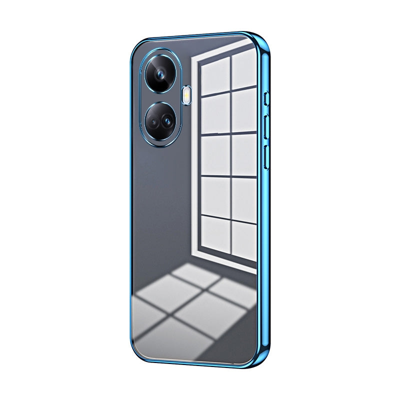 Realme 10 Pro+ Case - Transparent Plating & Precision Hole Design for Luxury and Protection-buycases.co.uk
