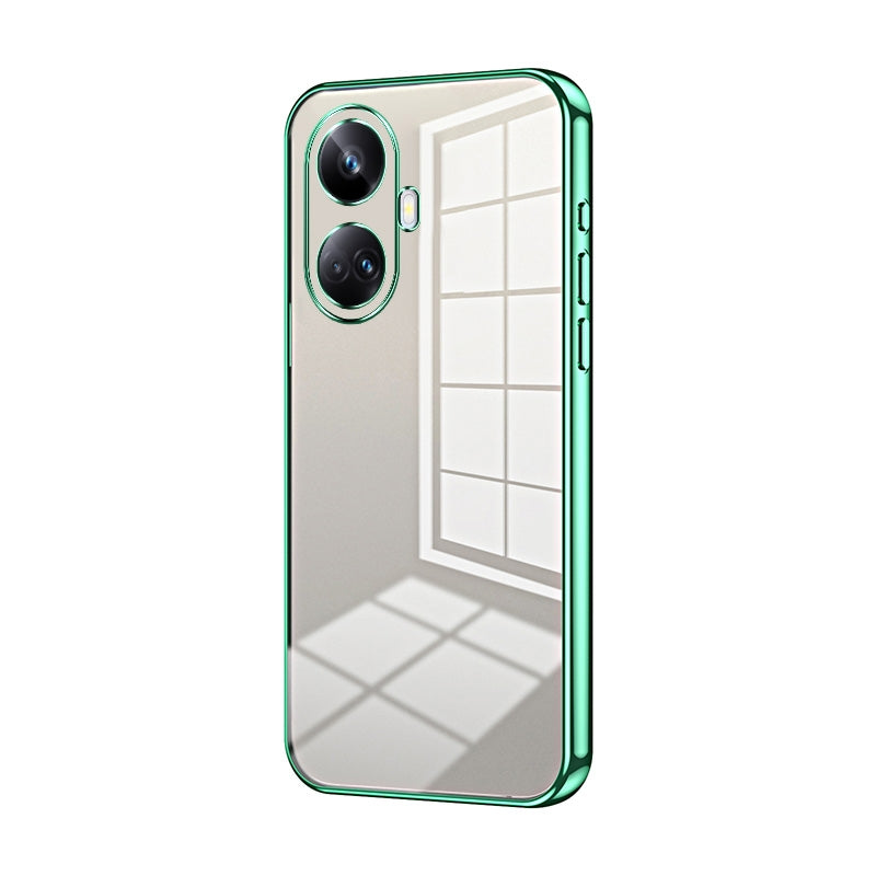 Realme 10 Pro+ Case - Transparent Plating & Precision Hole Design for Luxury and Protection-buycases.co.uk