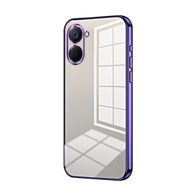 Realme V20 Case - Transparent Plating & Precision Hole Design for Luxury and Protection-buycases.co.uk