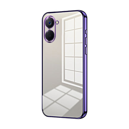 Realme V20 Case - Transparent Plating & Precision Hole Design for Luxury and Protection-buycases.co.uk