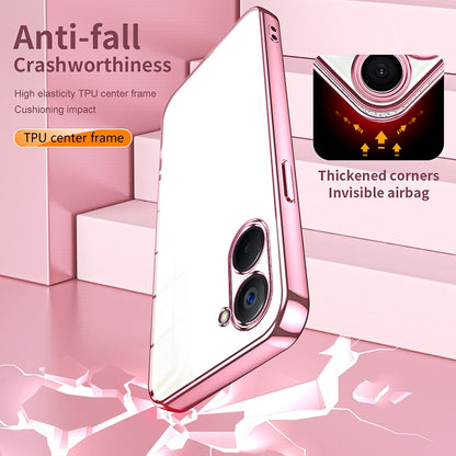 Realme V20 Case - Transparent Plating & Precision Hole Design for Luxury and Protection-buycases.co.uk