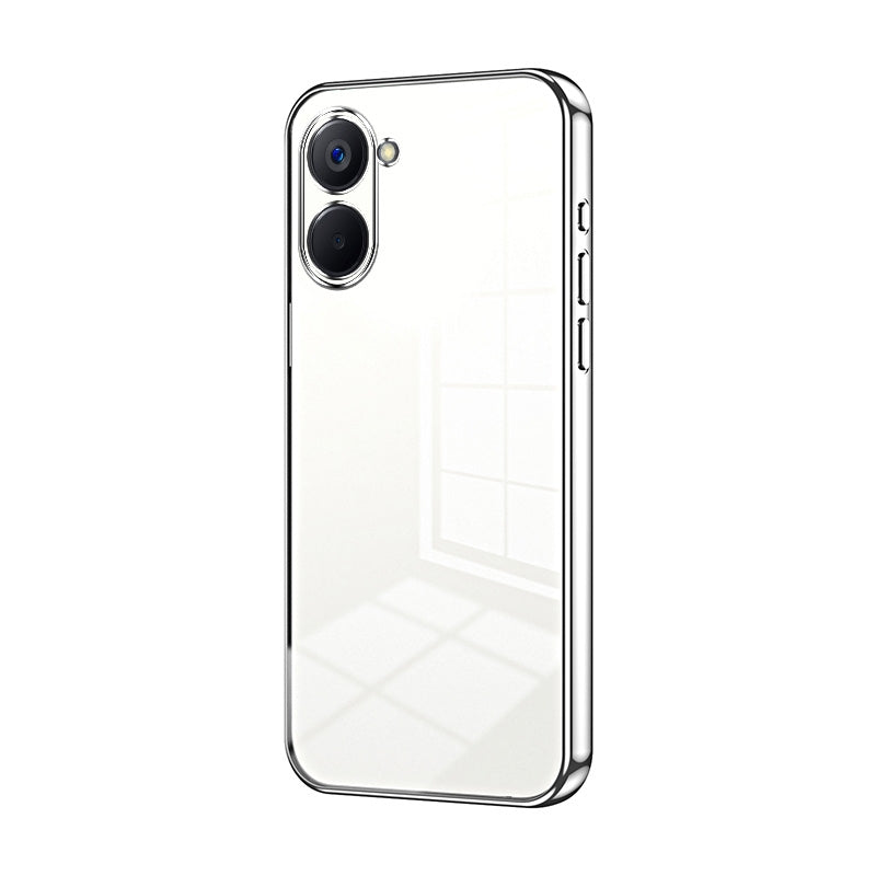 Realme V20 Case - Transparent Plating & Precision Hole Design for Luxury and Protection-buycases.co.uk