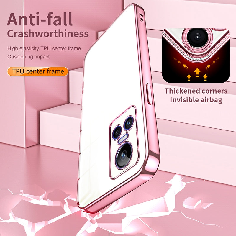 Realme GT Neo 3 Case - Transparent Plating & Precision Hole Design for Luxury and Protection-buycases.co.uk